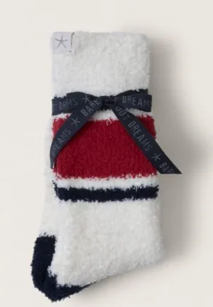 New Barefoot Dreams Cozychic Multi Color Tube Socks S-M thumbnail 1