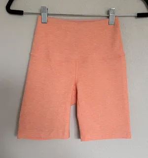 Beyond Yoga Spacedye High Waisted Biker Shorts Orange XXS Activewear Gym Workout thumbnail 1