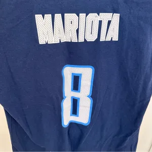 Majestic NFL Tennessee Titans Navy T-Shirt Mariota Size Medium thumbnail 3