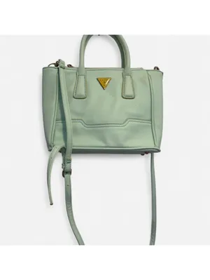 Guess Mint Green Mini Satchel Crossbody with removable shoulder strap! thumbnail 2