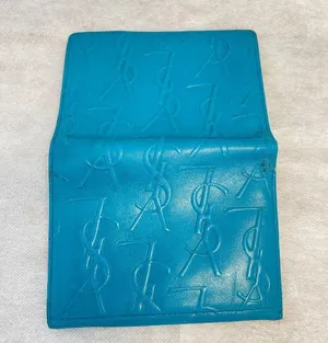 Yves Saint Laurent YSL Vintage Turquoise Compact Bifold Wallet - Preowned thumbnail 9