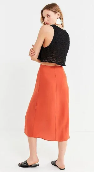 Urban Outfitters Frankie Button-Down Midi Skirt thumbnail 2