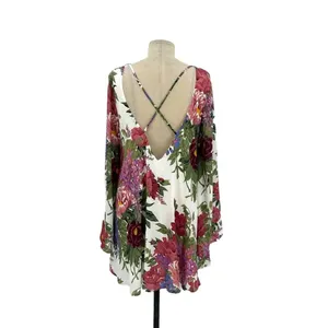 Show Me Your Mumu Joni Flow Dress Duchess Darling White Floral Size Medium‎ thumbnail 5
