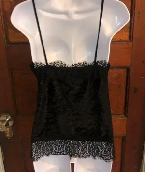 Black Spaghetti Top Blouse thumbnail 6