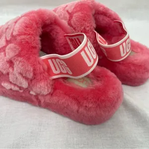 Ugg Fluff Yeah Poppy Slide Slippers Strawberry Sorbet thumbnail 4