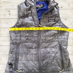 Patagonia Nano Puff Jacket Vest Quilted Primaloft Insulated Puffer Gilet Bodywarmer Gray Sz S Measurement in pics thumbnail 4