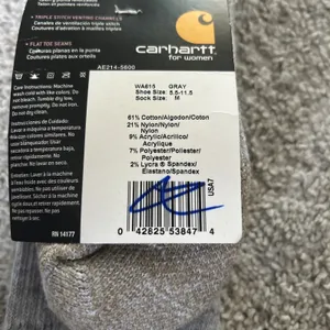 Carhartt All Season Women's Crew Socks Reinforced For Steel Toe‎ M thumbnail 5
