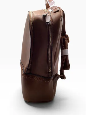 Jen & Co Brown Marty Vegan Backpack bag. thumbnail 9