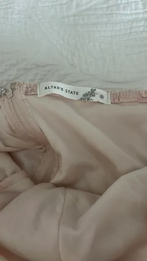 Altar'd State light pink corset zip up thumbnail 3