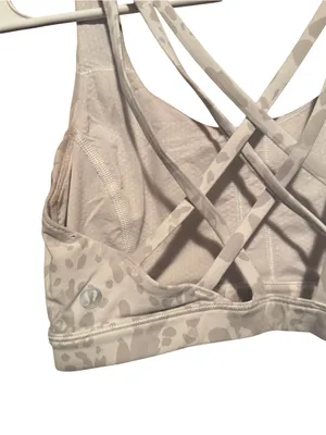 Lululemon Free to Be Serene Bra – Size 6, Light Neutral Camo, EUC thumbnail 4