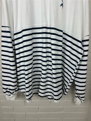 Spirit Jersey “Nauti Girl” Striped Nautical Long Sleeve Top Size XXL thumbnail 7