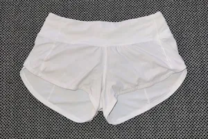 Speed Up Low-Rise Lined Short 2.5” in White thumbnail 1