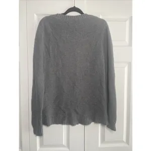 J.Crew Mercantile Garter‎ Stitch Sweater Womens Size M Gray Cotton Merino Wool thumbnail 5
