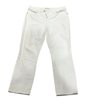 Madewell Women's White Straight Crop Denim Jeans Size 28 thumbnail 1