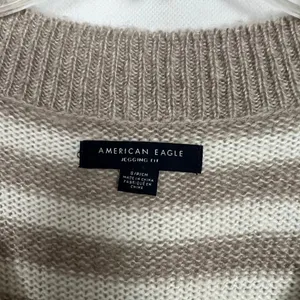 American Eagle Jegging Fit Striped Fuzzy Striped Sweater Size Small Oversized thumbnail 3