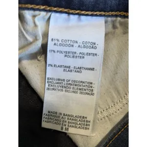 Levi Skinny Curvy Denim Jeans Dark Wash‎ Low Rise Size 26x28 Logo Pockets thumbnail 5