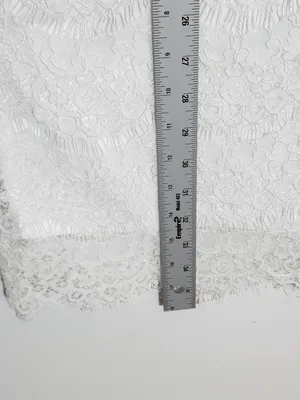 Lulus White Lace Mini Shift Dress NWT Size Large thumbnail 8