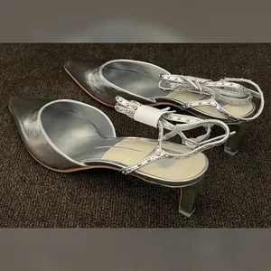 Dolce Vita Loklyn Studded Heels Silver Color Women’s Size- 8.5 thumbnail 9