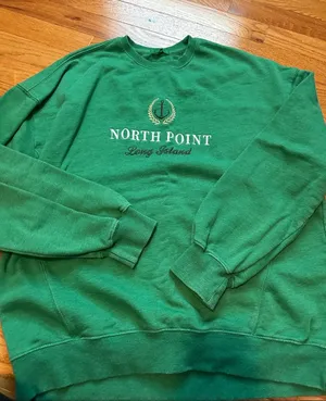 Garage Green North Point Crewneck Sweatshirt thumbnail 1