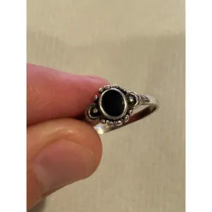 Ring band 925 sterling silver unique rare size 6 thumbnail 2