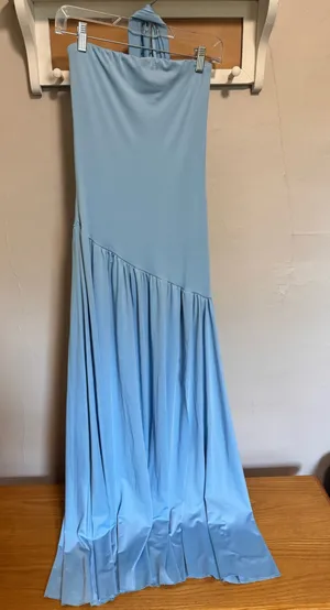Light blue asymmetrical dress Size XS thumbnail 1