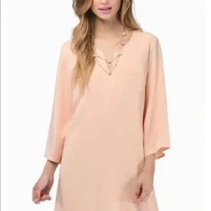 Tobi Peach Shift Dress Women Size M (Medium) thumbnail 7