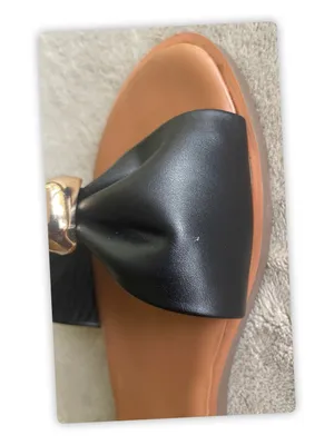 Madden Girl Sunset Black Bow Slide Sandals Size 8.5 NWOT thumbnail 3