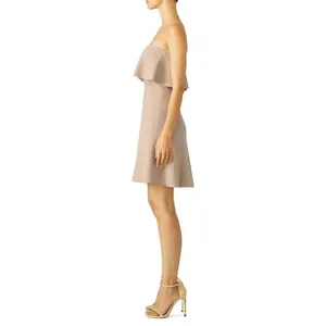 Elizabeth and James‎ Mini Dress 8 Biscuit Pink Hickory Bandeau Strapless Gala thumbnail 3