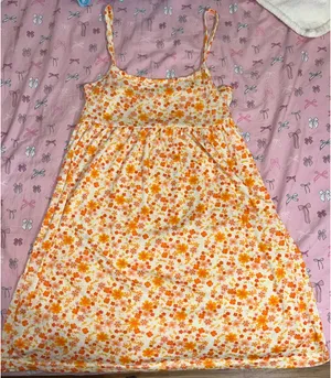 Floral dress Gold thumbnail 1