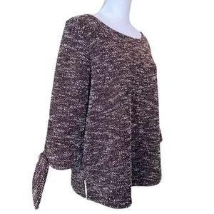 ANN TAYLOR FACTORY 3/4 Length Sleeve in Burgundy, Size M New with tag MSRP $60 thumbnail 4