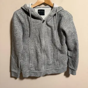 FIGS Essential Full-Zip Hoodie Jacket Heather Gray- Size XS thumbnail 1