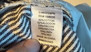 Love Tree striped linen blend pants Size M thumbnail 3