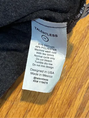 Talentless Short Sleeve T-shirt Dark Gray Women's Medium thumbnail 5