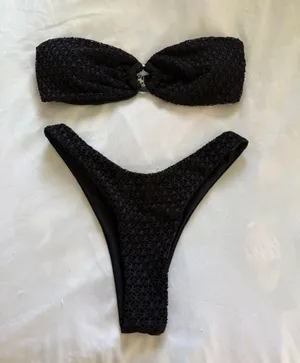 Black Bikini Top & Bottom thumbnail 2