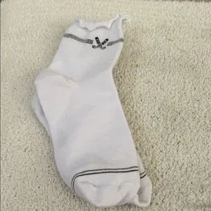 STEMS bundle crew Golf Lettuce Edge Ankle Socks - White Winter plush cable grey thumbnail 5