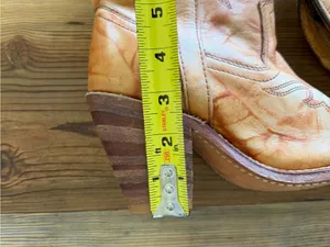 Miss Capezio Vintage Women's Eagle Inlay Leather Stacked Heel Boot Size 5 #26710 thumbnail 12