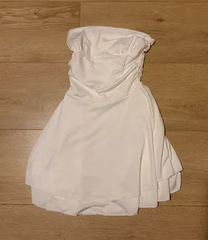 Princess Polly White tube dress thumbnail 1