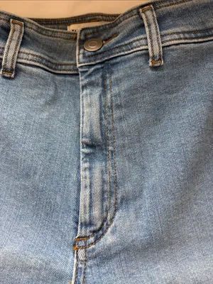 Zara Light Blue Wide-Leg Jeans thumbnail 3