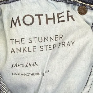 MOTHER Womens‎ Dark Wash Blue Slim Straight Leg Denim Jeans Size 25 Made in USA thumbnail 3