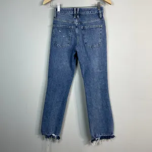 We the Free People‎ Jeans Womens 25 Blue Distressed Cropped Button Fly Stretch thumbnail 5