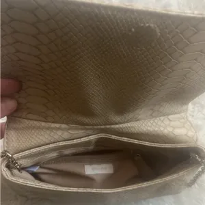 Chicos cream faux snake‎ print cross body purse thumbnail 4
