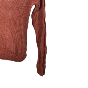 American Eagle Rust Brown Henley Sweater | XS | Relaxed Boyfriend Fit thumbnail 6