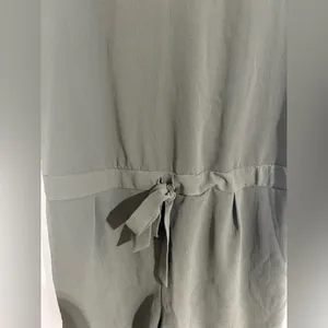 Zara Tie-Back‎ Army Green Romper Size XS thumbnail 2