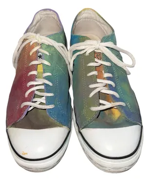Vintage Converse One Star Rainbow Gradient Low Top Sneakers Women’s Size 10 thumbnail 1