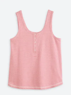 Thread & Supply Maternity SL Henley Tank Red Medium NWT STITCH FIX thumbnail 4