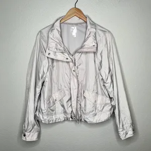 Lane Bryant livi active gray wind breaker size 18 thumbnail 2