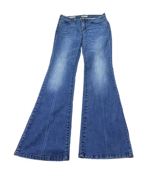 Silence + noise high rise flare dark rinse jeans. no distress. Size 29. denim thumbnail 1