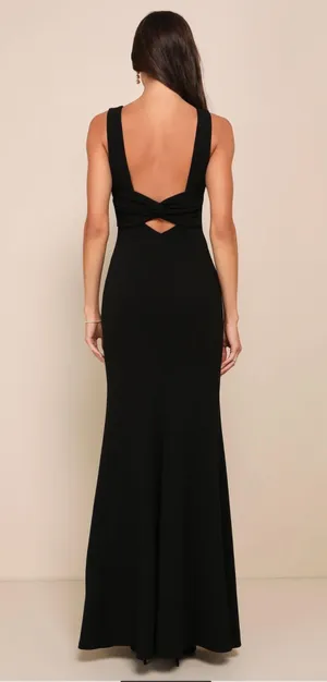 Lulus Black Dress Maxi thumbnail 2