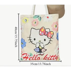 3 for $25 Hello Kitty Tote Bag White Pink lollipop thumbnail 2