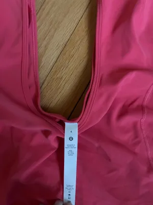 Lululemon raspberry coral align tee shirt thumbnail 3